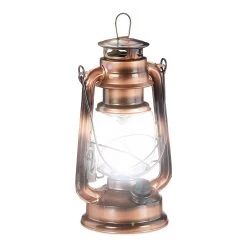 Relaxdays 1x LED-Sturmlampe In Kupfer