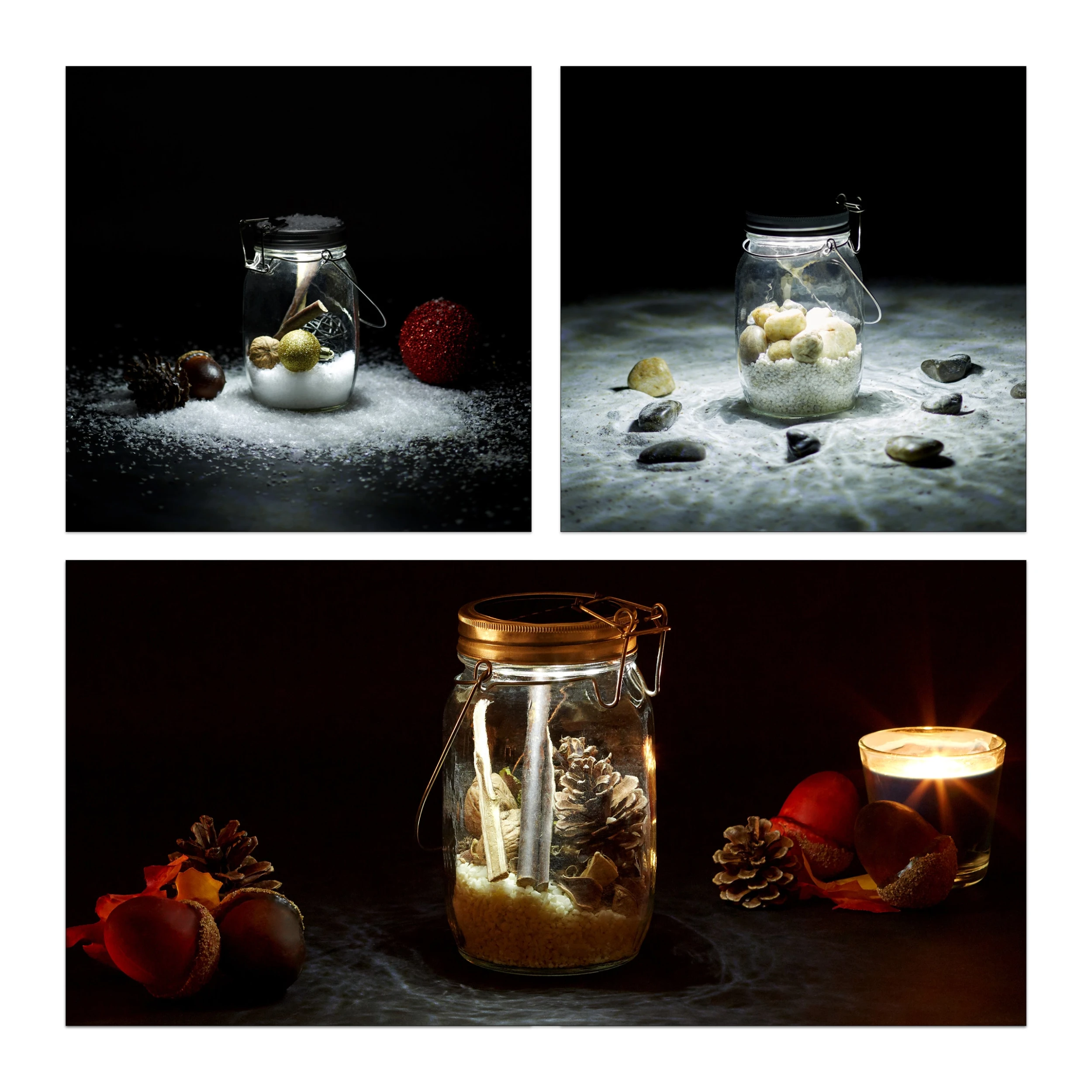 Relaxdays 2x Glas Solarleuchte In Transparent – Bild 2