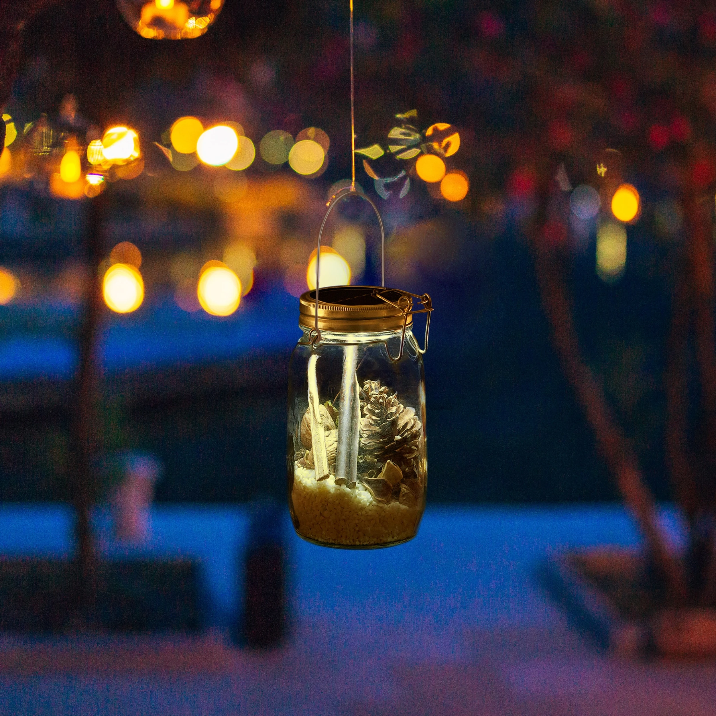 Relaxdays 2x Glas Solarleuchte In Transparent – Bild 3