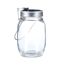 Relaxdays 2x Glas Solarleuchte In Transparent