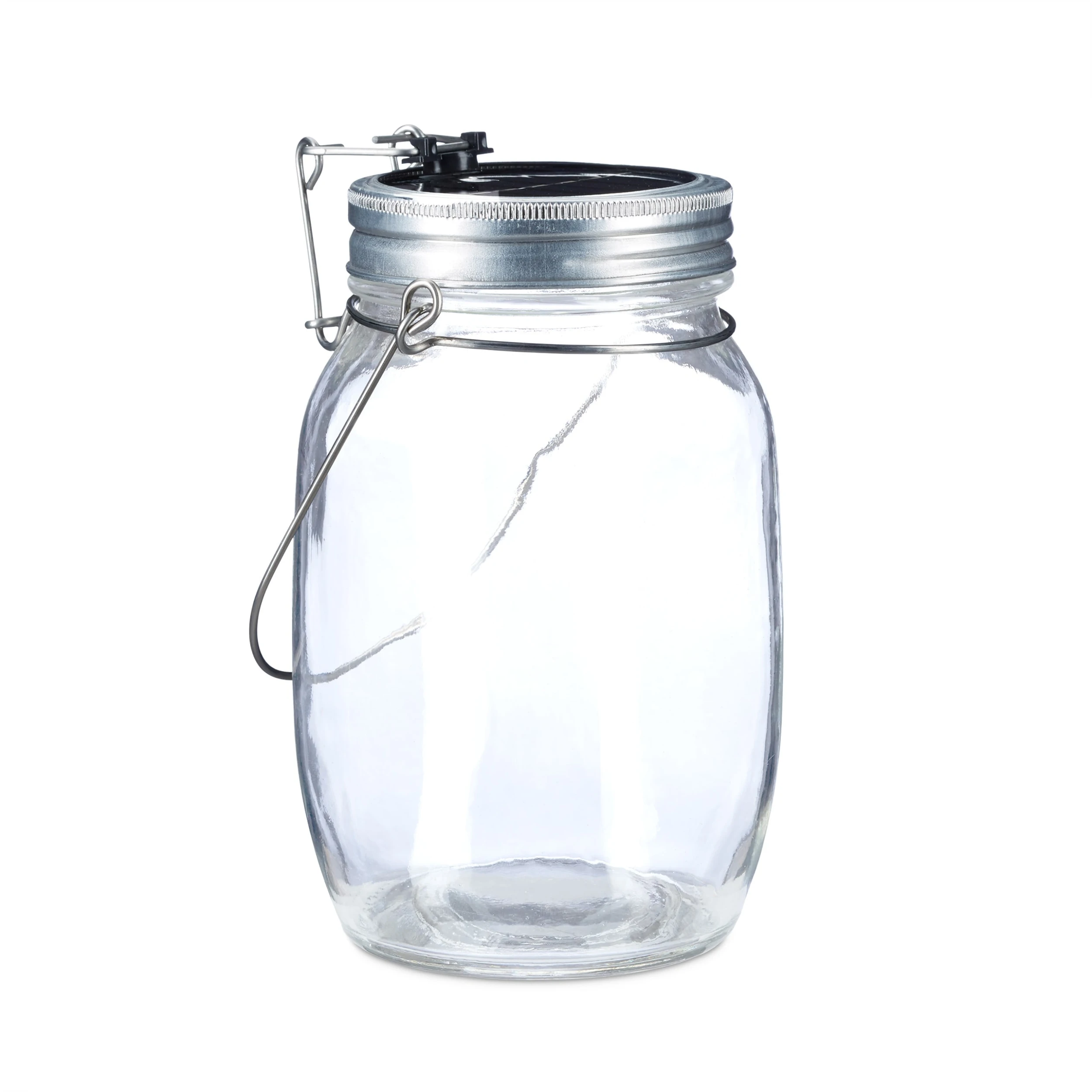 Relaxdays 2x Glas Solarleuchte In Transparent