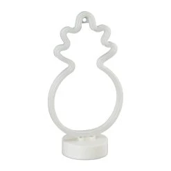 Relaxdays 2x LED-Neonlicht "Ananas" In Orange/Grün