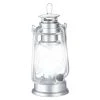 Relaxdays Sturmlaterne LED In Silber - (B)15 X (H)24 X (T)11,5 Cm