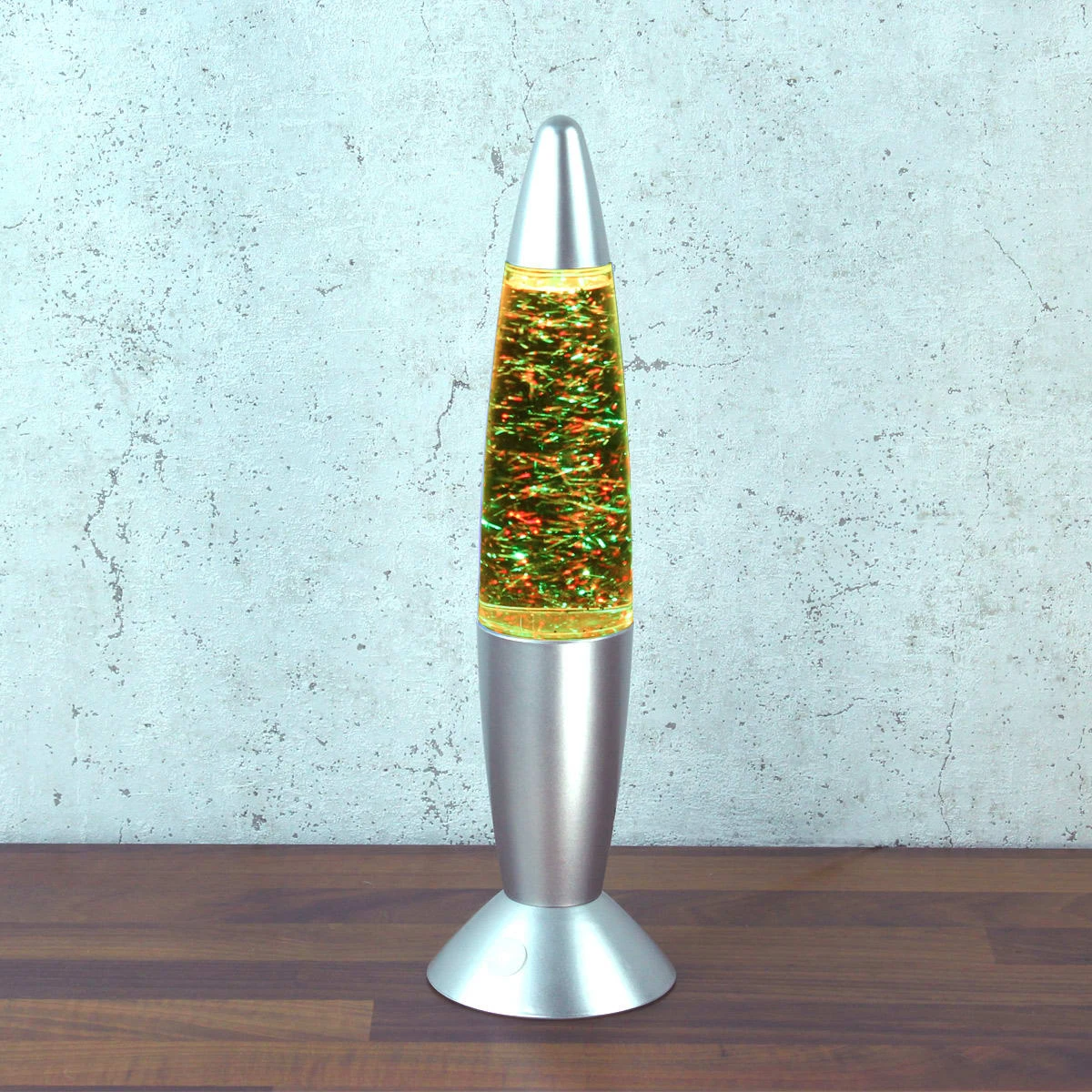 SATISFIRE Rocket Lampe GLITTER RGB Lavalampe H: 36cm In Silber – Bild 2
