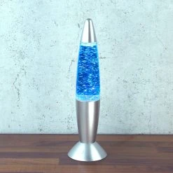 SATISFIRE Rocket Lampe GLITTER RGB Lavalampe H: 36cm In Silber