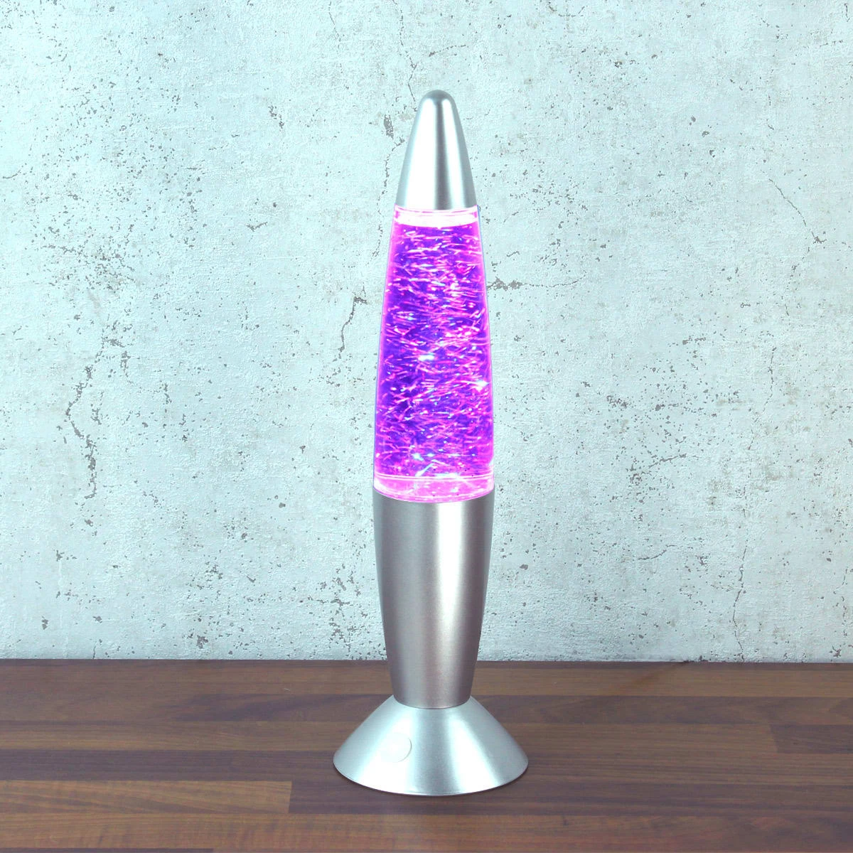 SATISFIRE Rocket Lampe GLITTER RGB Lavalampe H: 36cm In Silber – Bild 5