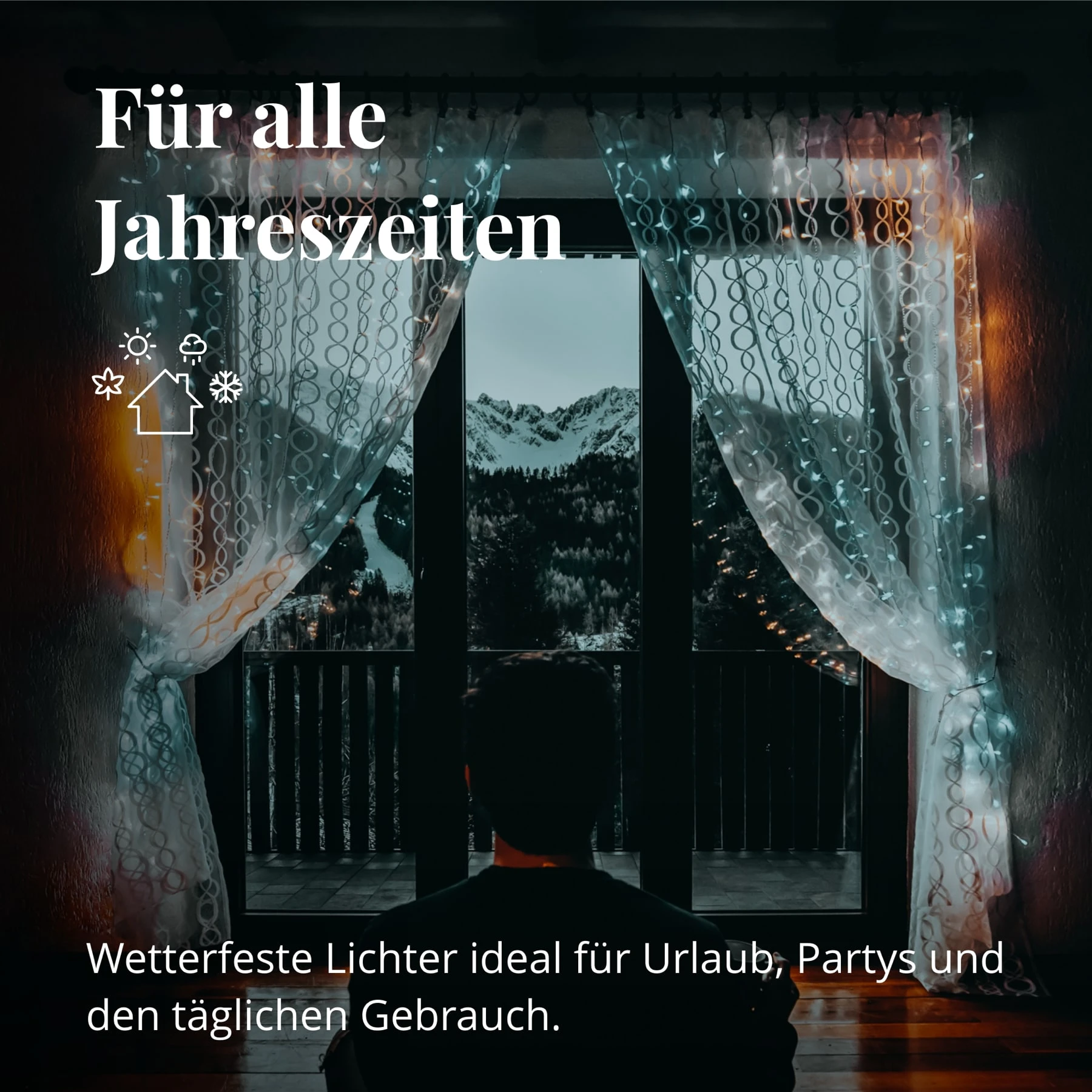 Twinkly Smarter Lichter-Vorhang CURTAIN Mit 210 LEDs 1 X 2,1 M In Bunt - RGB LED – Bild 13