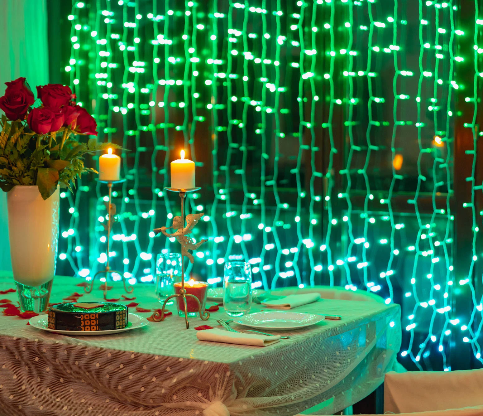 Twinkly Smarter Lichter-Vorhang CURTAIN Mit 210 LEDs 1 X 2,1 M In Bunt - RGB LED – Bild 9