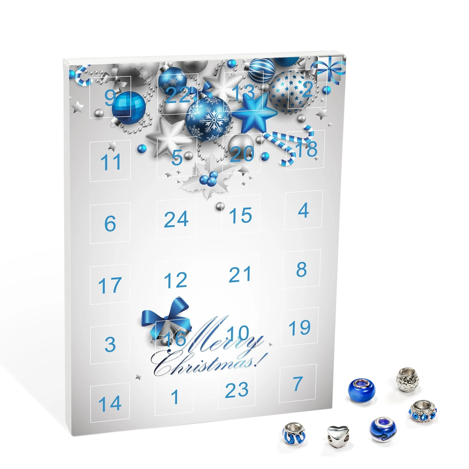 VALIOSA Mode-Schmuck Adventskalender Merry Christmas In Blau