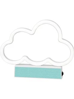 Verlag LED-Dekoleuchte "Happy Me - Wolke" In Weiß/ Türkis - (B)23,6 X (H)18 Cm